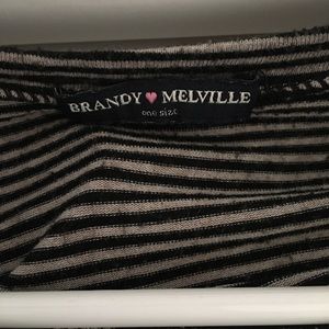 Black and white striped Brandy Melville stripped tunic dress stretchy